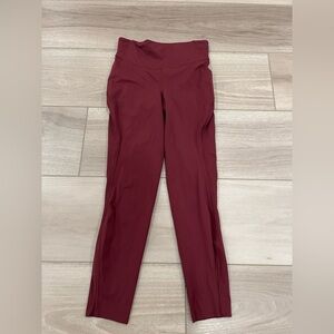 Lululemon Base Pace HR Tight 25” Burgundy Size 6 Nulux